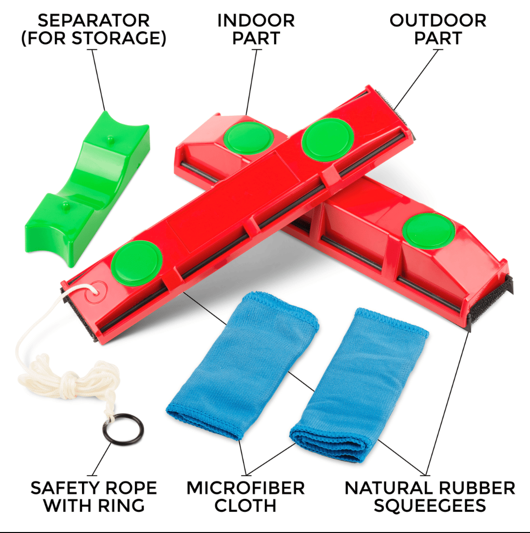 Magnetic window cleaner