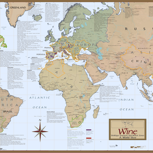 Vinkart poster Verden : World original